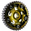 Vms Racing Adjustable Fang Cam Gear In Gold Anodized Machined Cnc Billet Aluminum Compatible With Honda Civic D15 6 1 5l 1 6l