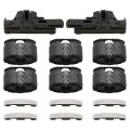 Saihisday 14pc 77368445 Sunroof Bracket Slider Buckle Rail Clip Repair Kit Replacement For Jeep Renegade 2015-2021 Replaces 