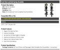 Front Strut And Coil Spring Assembly Set Of 2 For 2015-2017 Chrysler 200