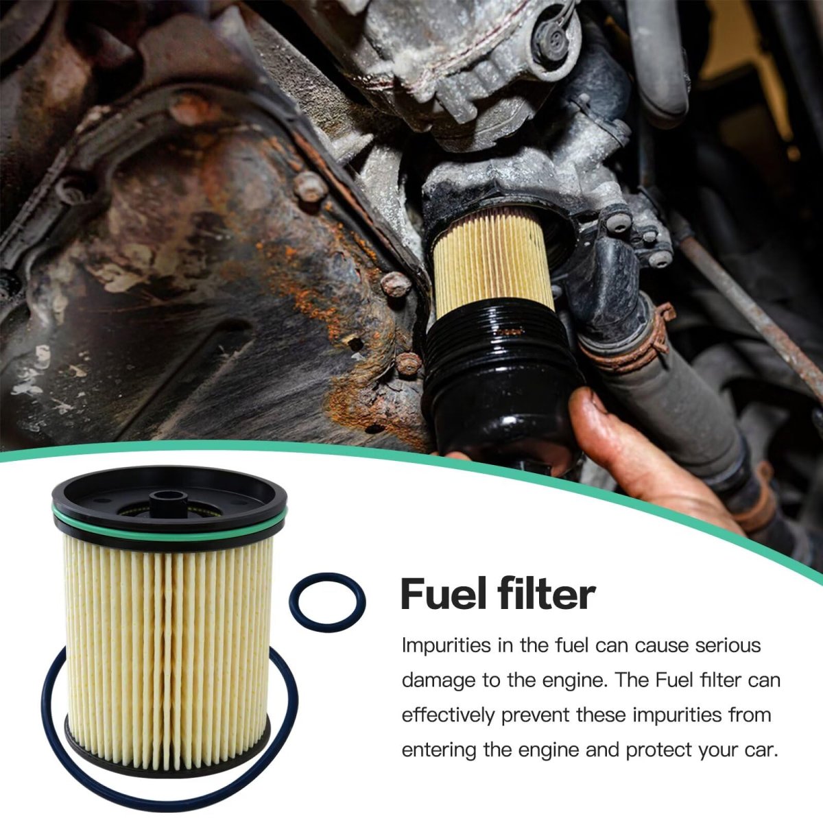 Tp1015 Fuel Filter Kit For 2021 Silverado 4500 Hd 6 6l Replace 23304096 13539108 New