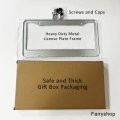 Custom Metal License Plate Frame Personalized Dog Paws Print Frames For Lovers Love Hearts Cover Customized Tag Holder