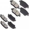Ceramic Brakes Pads Ocpty Quick Stop Front Rear Brake Pad Fit For 2009-2015 Hyundai Sonata 2011-2016 Kia Optima