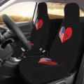 Love Heart Puzzle American Morocco Flag Car Front Seat Covers Set Of 2 Washable Breathable Vehicle Cushion Protector For Sedan 
