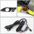 Compatible With Mercedes-benz W204 C-class Pair Of Front Bumper Fog Light Bezel Integrated Day Time Running Lights