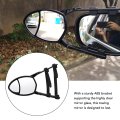 360 Degrees Adjustable Clamp On Tow Mirrors For Most Vehicle Car Rvs Abs Glass Material