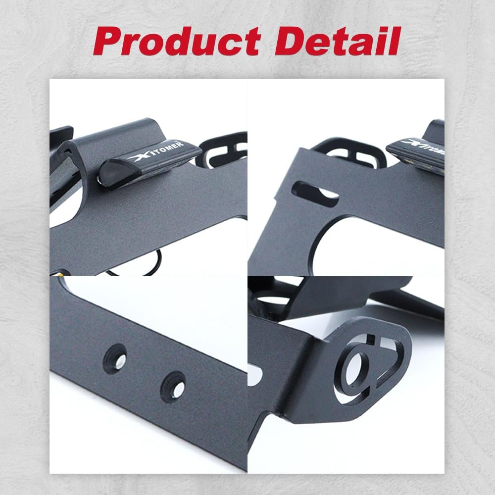 Motorcycle Fender Eliminator Tail Tidy For Mt07 Mt-07 2025 2026 Aluminum License Plate Holder Kit With Led Light M10 Turn