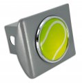 Elektroplate Tennis All Metal Brushed Chrome Hitch Cover For Trucks And Suvs Fits Standard 2 Trailer Receivers Premium