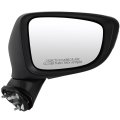 Passenger Side View Mirror For 2015 2016 2017 Toyota Camry Black Exterior With Power Adjustment And Heated Function