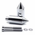 Httmt- Chrome Spike Frame Sliders Crash Protectors Compatible With 2003-2004 Suzuki Gsxr1000 Gsx-r P N Mt290-005-cd