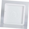 Kisangel 2pcs Concrete Molds Paver Cpavement Mold Antique White Stepping Stone