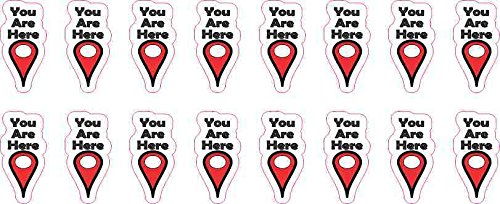 Stickertalk 5in X 1in You Are Here Pointer Stickers By