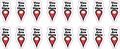 Stickertalk 5in X 1in You Are Here Pointer Stickers 