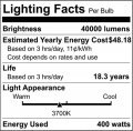 Satco S4259 Mogul Light Bulb In White Finish 11 50 Inches Coated