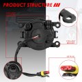 Auto Dynasty Front Bumper Led Driving Fog Light Lamps Compatible With 33900t0aa01 33900stka11 4f9z15200aa Driver And Passenger