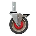 Magliner 131020b 5 X 1-1 4 Polyurethane Replacement Swivel Caster With Brake For Gemini Convertible Hand Trucks 10 Length 