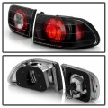 Acanii -for Black 1992-1995 Honda Civic 2 4dr Altezza Tail Lights Lamps 4pcs Left Right Taillights Driver Passenger Side