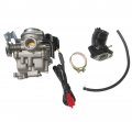 New 20mm Carburetor And Intake Manifold Boot For Giovanni 50cc 50 Scooter Moped Carb 