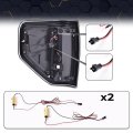 Led Tail Lights Pair W Red Bar Wiring Harness For Ford F150 2009-2014 Clear Lens Black Housing Red Light Rear Lamp Assembly 