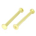 Uxcell 5mmx70mm Brass Plated Chicago Screws Binding Posts Docking Rivet 10pcs