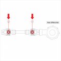 Caltric U-joint Kit Compatible With Can-am Renegade 800 4x4 2007-2015 Rear Drive Shaft