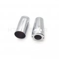 Httmt Fc001- Hollow Cnc Cut Chrome Upper Fork Boot Slider Covers Compatible With H-d 86-13 Flh Flhr