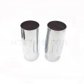 Httmt Fc001- Hollow Cnc Cut Chrome Upper Fork Boot Slider Covers Compatible With H-d 86-13 Flh Flhr