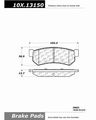 Stoptech 301 13150 Premium Brake Pad 