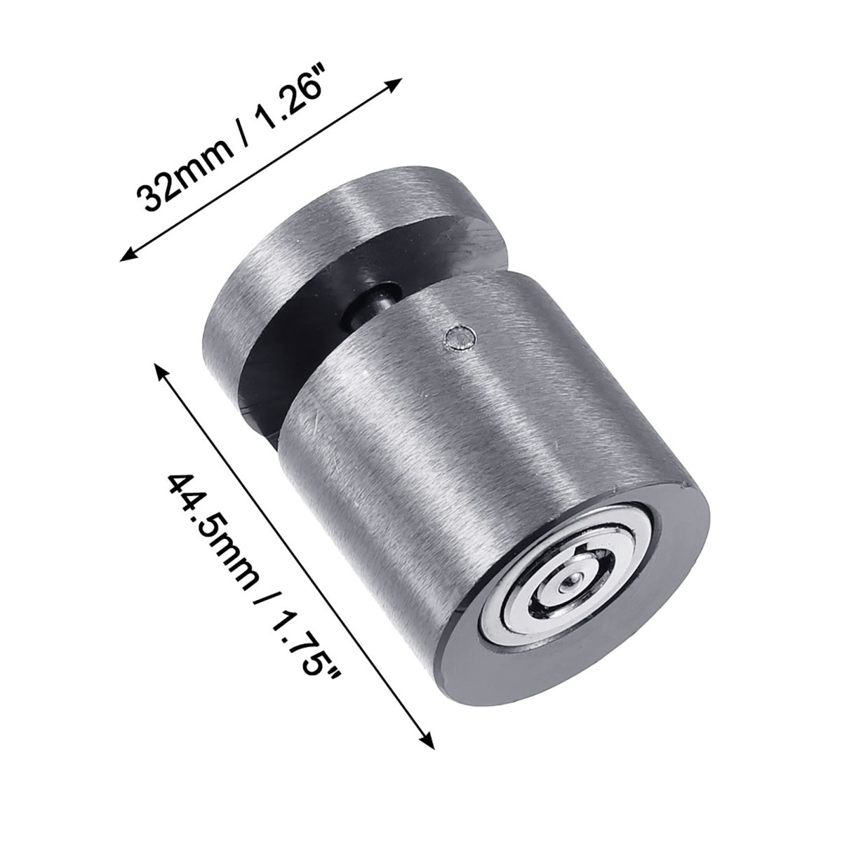 1 Set Motorcycle Aluminium Alloy Scooter Brake Wheel Anti Thief Security Disk Lock With 2 Keys Titanium Tone