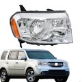 1pc Headlight Assembly Chrome Housing Replacement For Honda Pilot 2009-2011 Passenger Side Rh 33100-sza-a01 