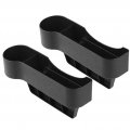 Garneck 2pcs Car Slit Organizer In-car Storage Container Gap Filler Seat Front Cup Holder Plastic Bins Drink Environmentally