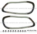 Headlight Bezel Pair Chrome With Clips Driver Passenger Side Fit Freightliner M2 100 106 112