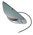 Die Cast Aluminum Clearance Marker Light 46282 Red Flat Back No Socket Hole Required Front Position 7in X 3in 1in 