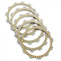 Clutch Friction Plates Compatible With Oem 21441-37430 21442-37401 21451-14a00 For Suzuki Gz250 Marauder Tu250 Sw-1 Nj45a Big