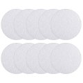 10 Pcs 4-inch Aluminum Oxide White Dry Hook And Loop Sanding Discs Flocking Sandpaper 120 Grit 