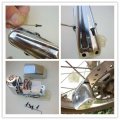 Niree 7mm Pin For Motorcycle Safety Lock Auto-arm Scooter Moped Anti Thief Wheel Disc Brake Alarm Security Brakes Rotor Silver