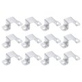 12pcs 31x30 Mm U Shaped Connector Bracket Square Tube Strap Clamp Galvanized Steel Pipe Wood Deck Fence Post Tie For Water 