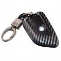 2-layers Protection Hybrid Combo Carbon Key Fob Cover With Keychain For Bmw 3 5 6 7 Series X3 X5 X6 M 