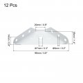 Uxcell 12 Pcs Multifunction Triangle Corner Brace 3 8 X 1 4 Shelf Support Connector Bracket For Cabinet Shelves And Cupboard