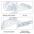 Uxcell 12 Pcs Multifunction Triangle Corner Brace 3 8 X 1 4 Shelf Support Connector Bracket For Cabinet Shelves And Cupboard