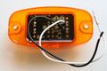 Truck Trailer 14 Amber Led Mid-turn Side Marker Clearance Lights Extra Bright With Chrome Bezel Rv 