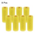 Paint Roller Cover 4 Inch Small Texture Sponge Brush For Household Wall Painting Treatment 8pcs