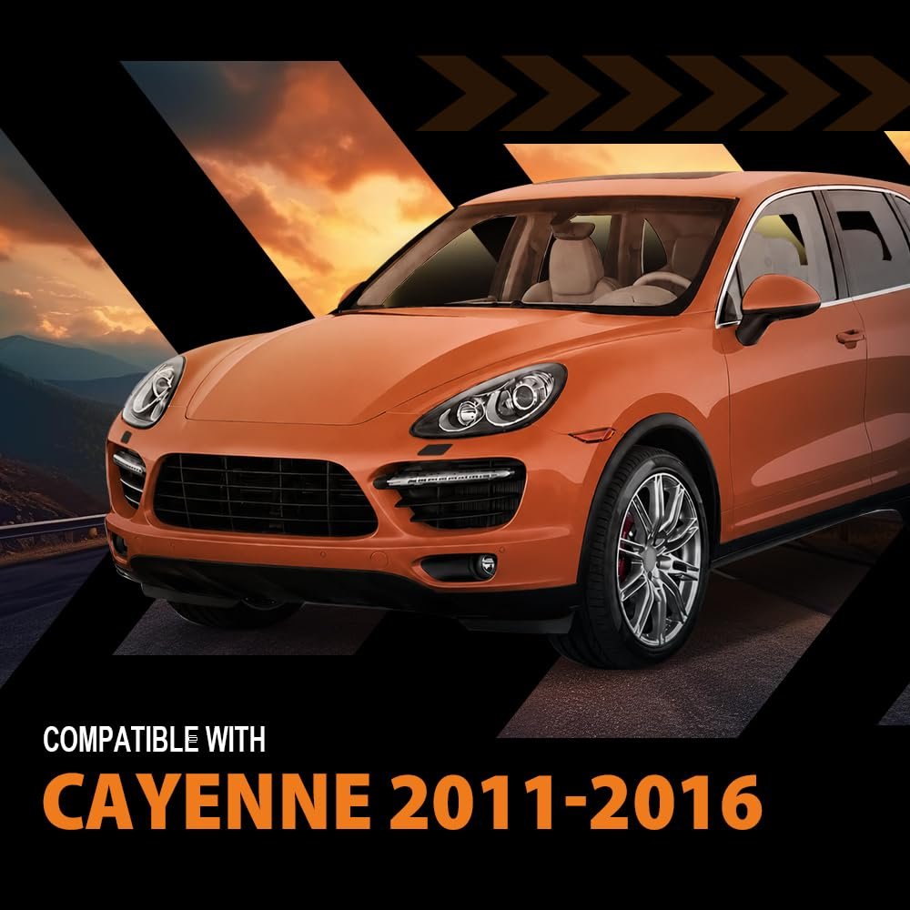 Front Headlight Washer Cover Driver Left Side For Porsche Cayenne 2011 2016 Matte Primer Finish Black Part Number