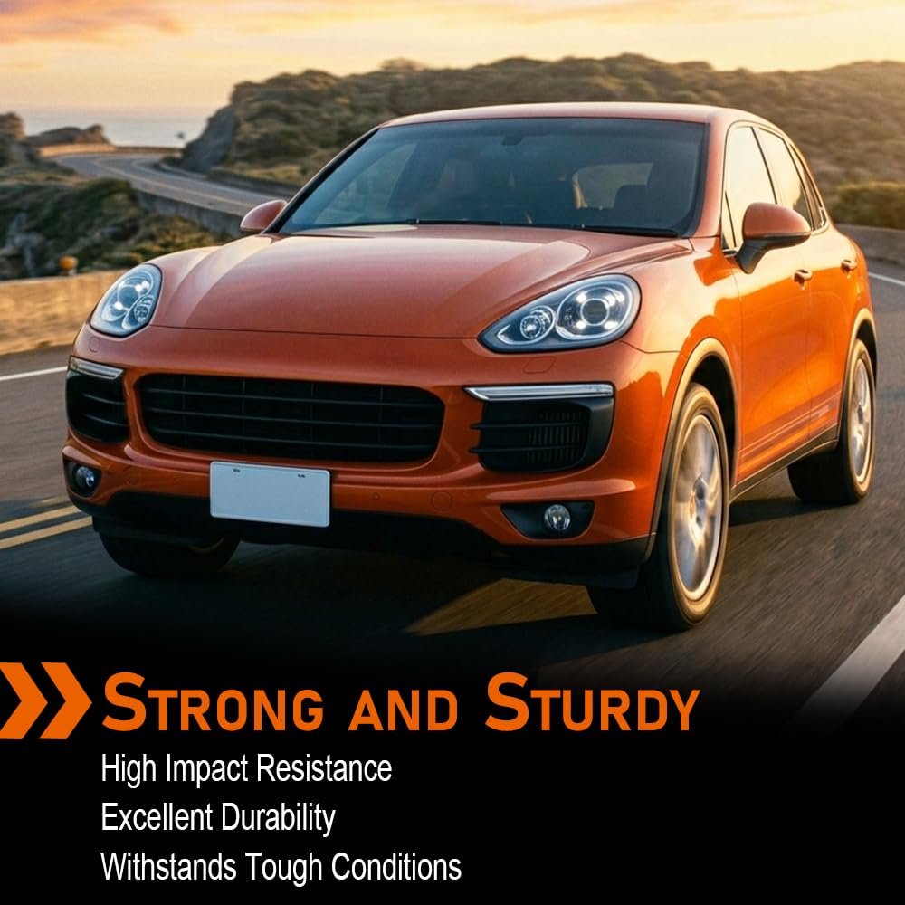 Front Headlight Washer Cover Driver Left Side For Porsche Cayenne 2011 2016 Matte Primer Finish Black Part Number