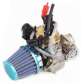Carburetor Air Filter For Hammerhead Twister American Sportworks Carbide 150cc Go Kart Atv Hb01008 42mm 