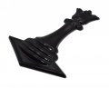 Queen Chess Piece Black Metal Auto Emblem By Elektroplate