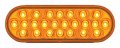 Gg Grand General 78230bp Oval Pearl Amber Amber 24 Led Sealed Park Turn Light 