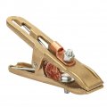 Fafeicy Welding Ground Clamp Brass Material A Shape Earth For Machine Used In Shipyards Machinery Manufacturing Oil