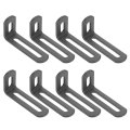 8 Pcs Adjustable Right Angle Brackets Slotted L-shape Corner 2 6 X1 X0 7 90 Degree Steel L Bracket Support For Shelves Wood 