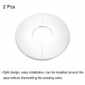 Uxcell Wall Split Flange 2pcs 201 Stainless Steel Round Escutcheon Plate For 50mm Diameter Pipe