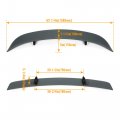 Kuafu Rear Trunk Spoiler Compatible With 2006-2010 Dodge Charger Lid Wing Lip Black